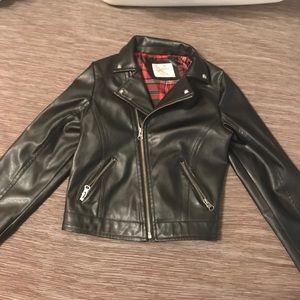 False leather jacket from justice