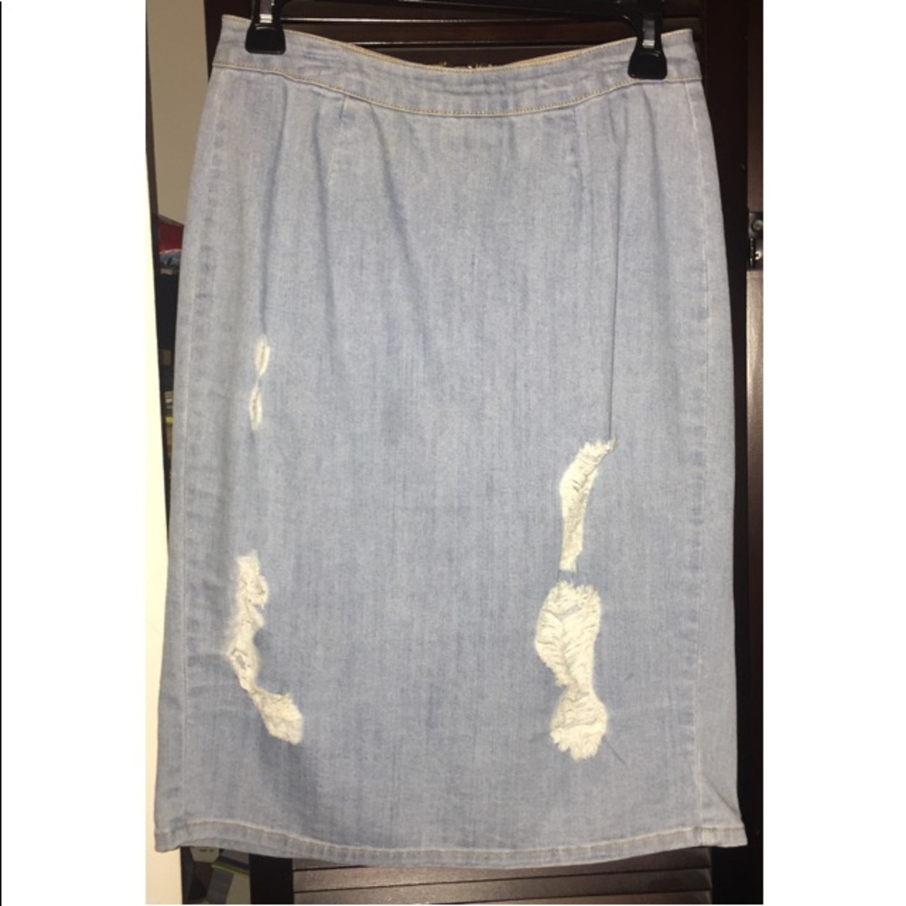 Zie Boutique Denim pencil skirt