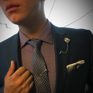 Custom Made Nautical Denim Lapel Pin