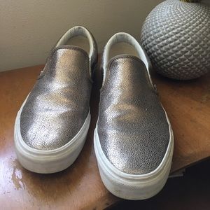 Vans slip-ons, Metallic Gold