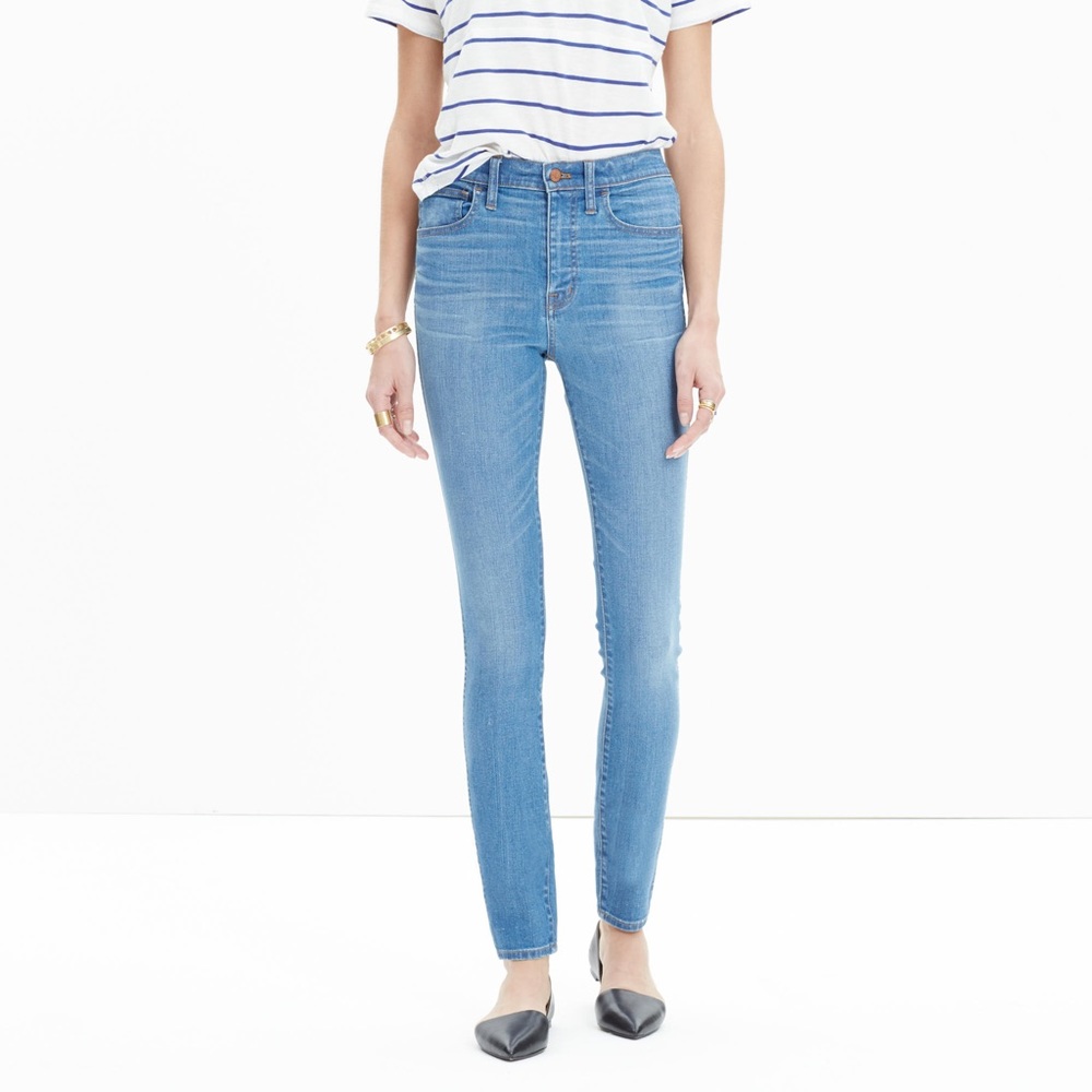 Madewell 10" High-Rise Skinny Jeans in Rosedale