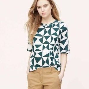 Loft geometric print tee