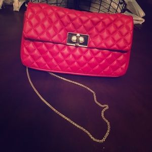 Red purse.