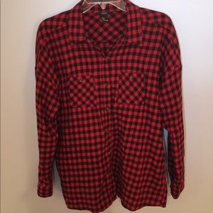 Black and Red Checkered Flannel