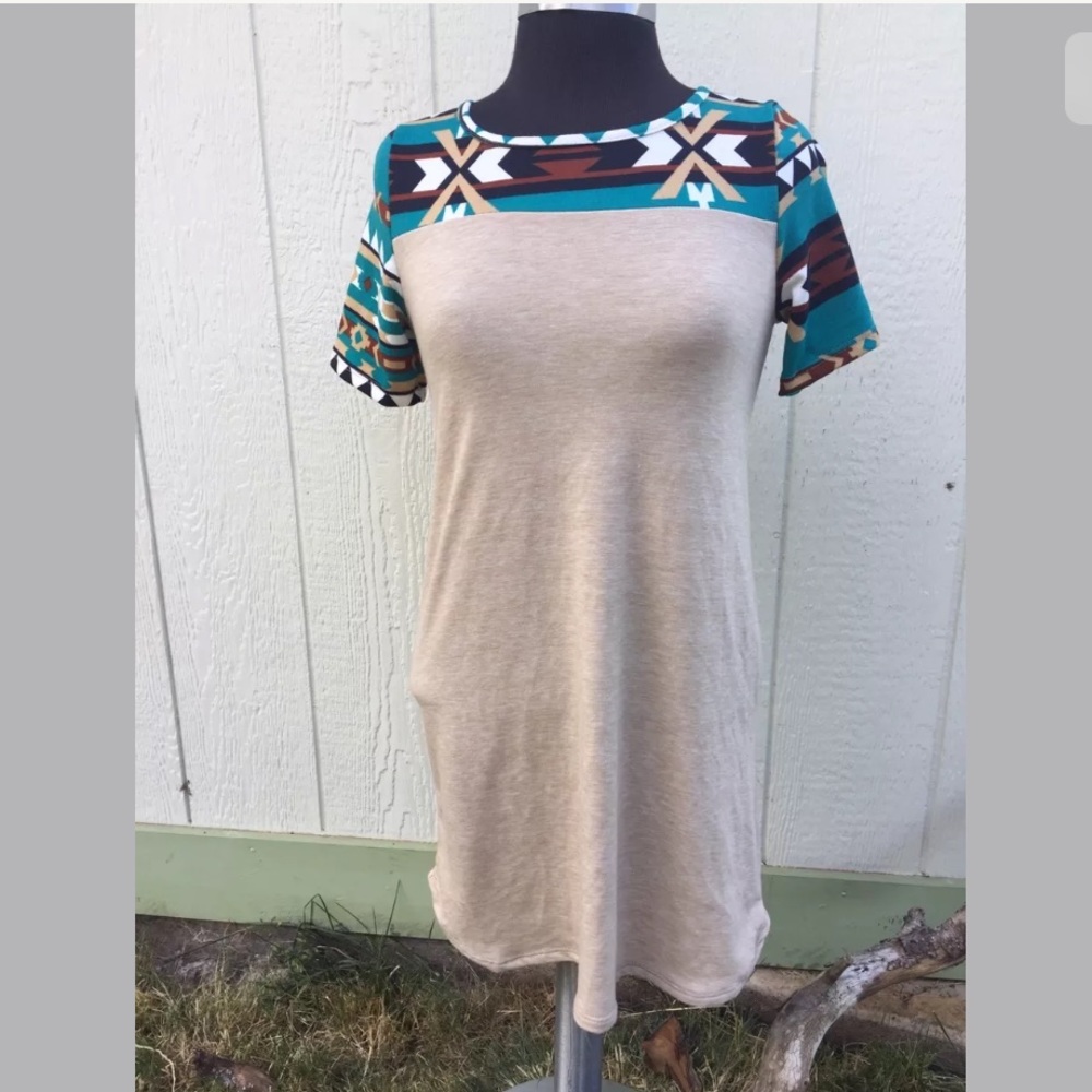 Twenty Second 22nd Aztec tunic dress size small