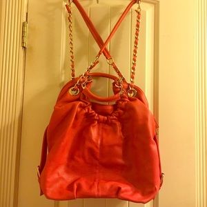 Reddish orange purse