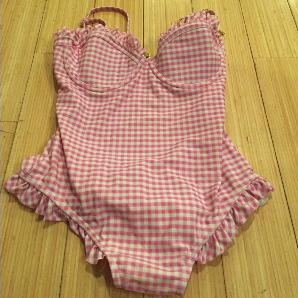 Wildfox Couture Gingham Ruffle One Piece