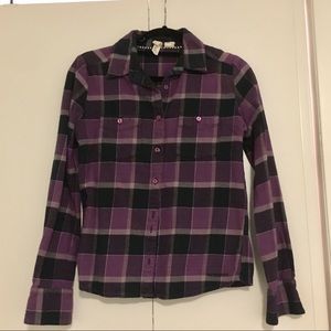 Element Purple Plaid Flannel
