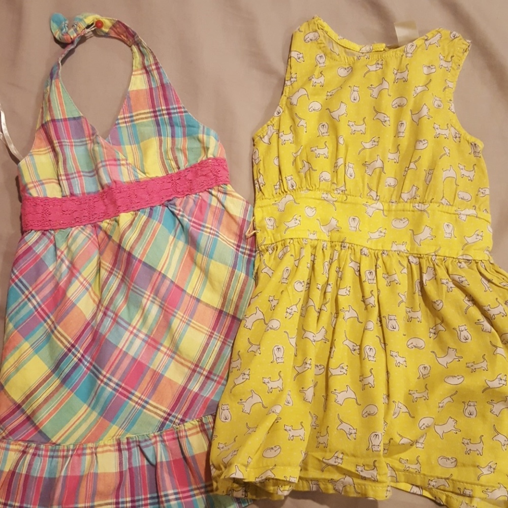 2x carters summer dresses 3t