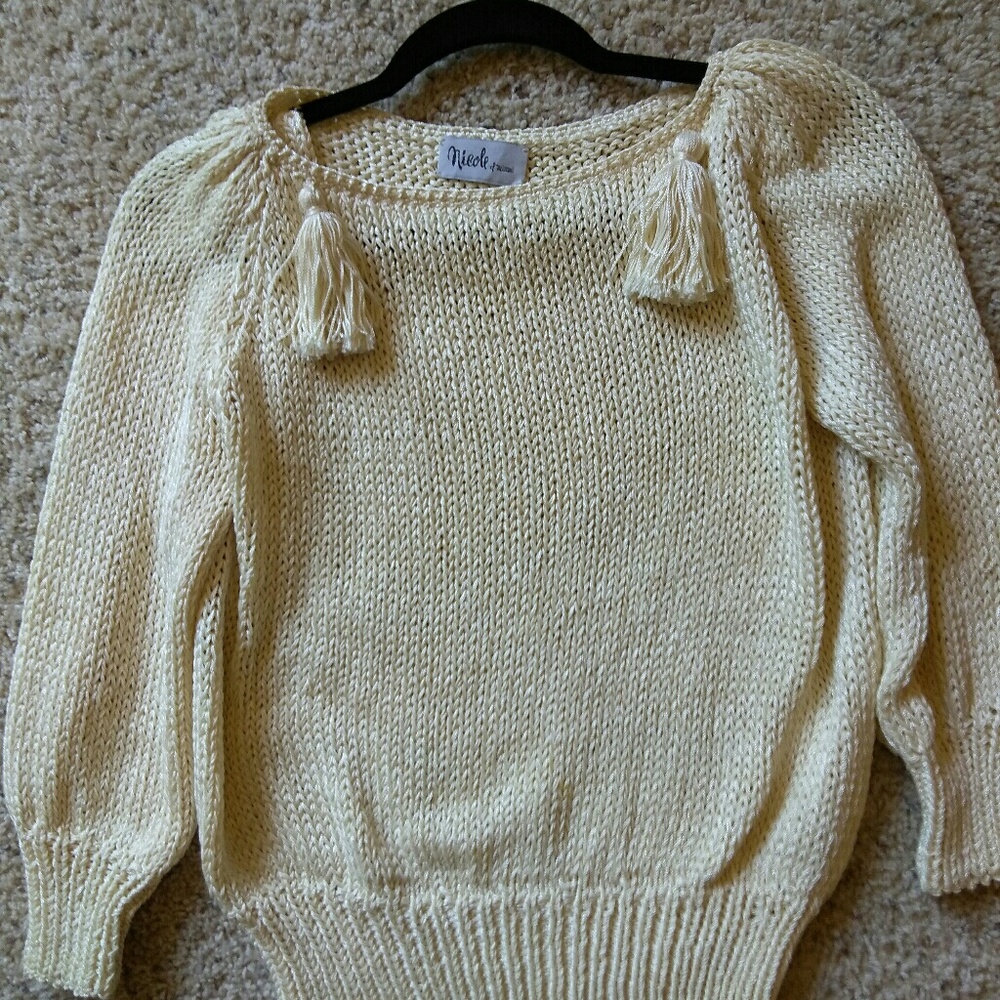 Pretty cream sweater