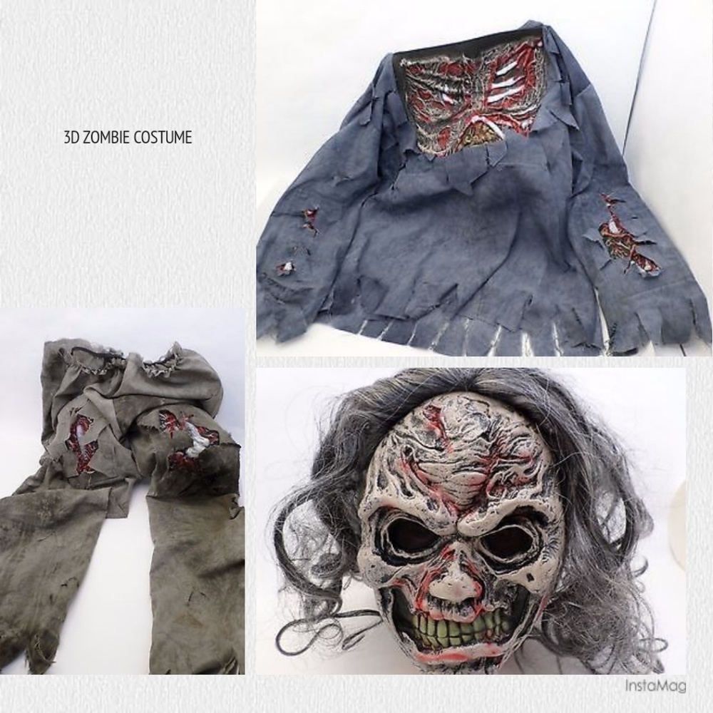 3d Zombie Costume - Size XL 14-16