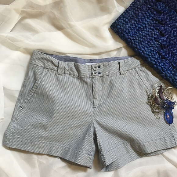 CALVIN KLEIN Short Shorts in Blue, White & Cream - Picture 2 of 4