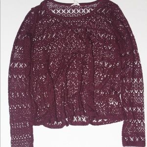 Crochet long sleeve