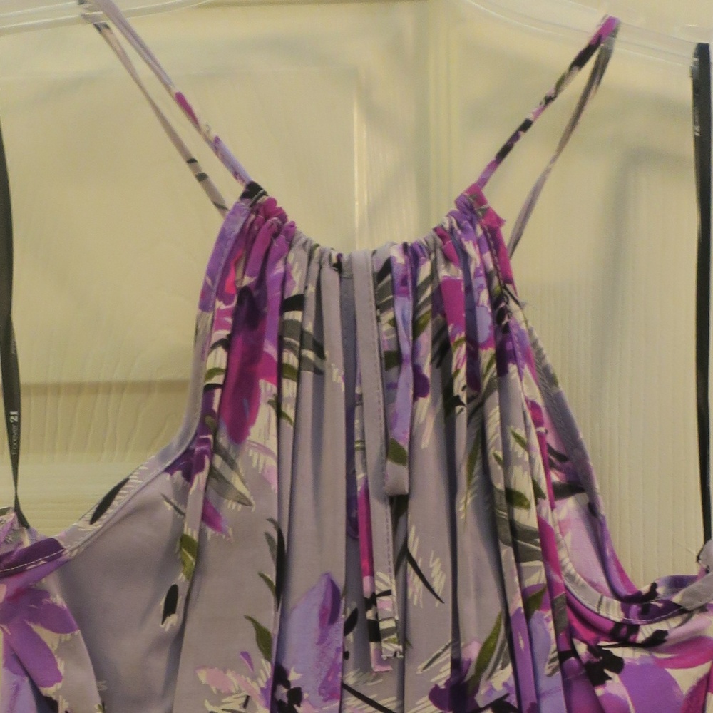 short purple summer dress