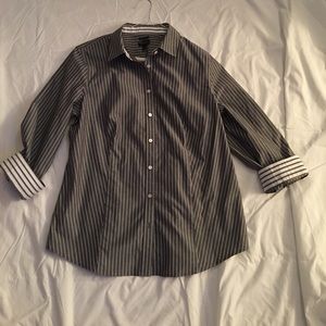 Striped Talbots's Button Down Shirt
