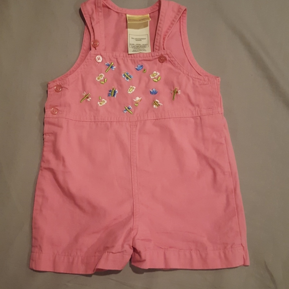 Laura ashley  pink overalls 3yr