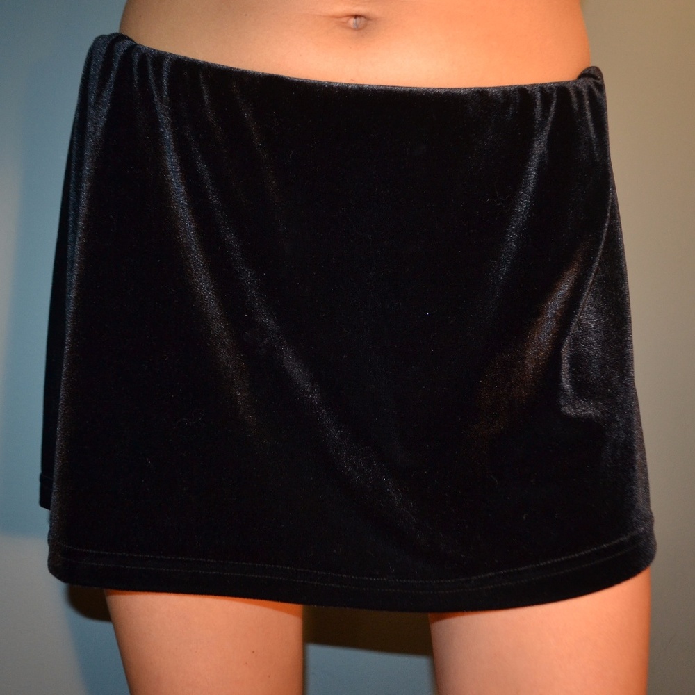 VINTAGE velvet skirt