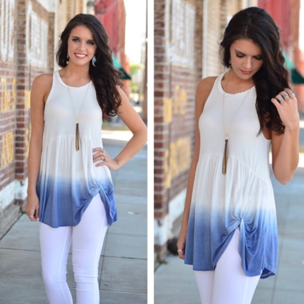 ✨Ombré Side Knot Tunic✨