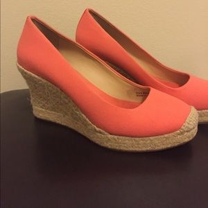 J. Crew Pink Seville Espadrille Wedges