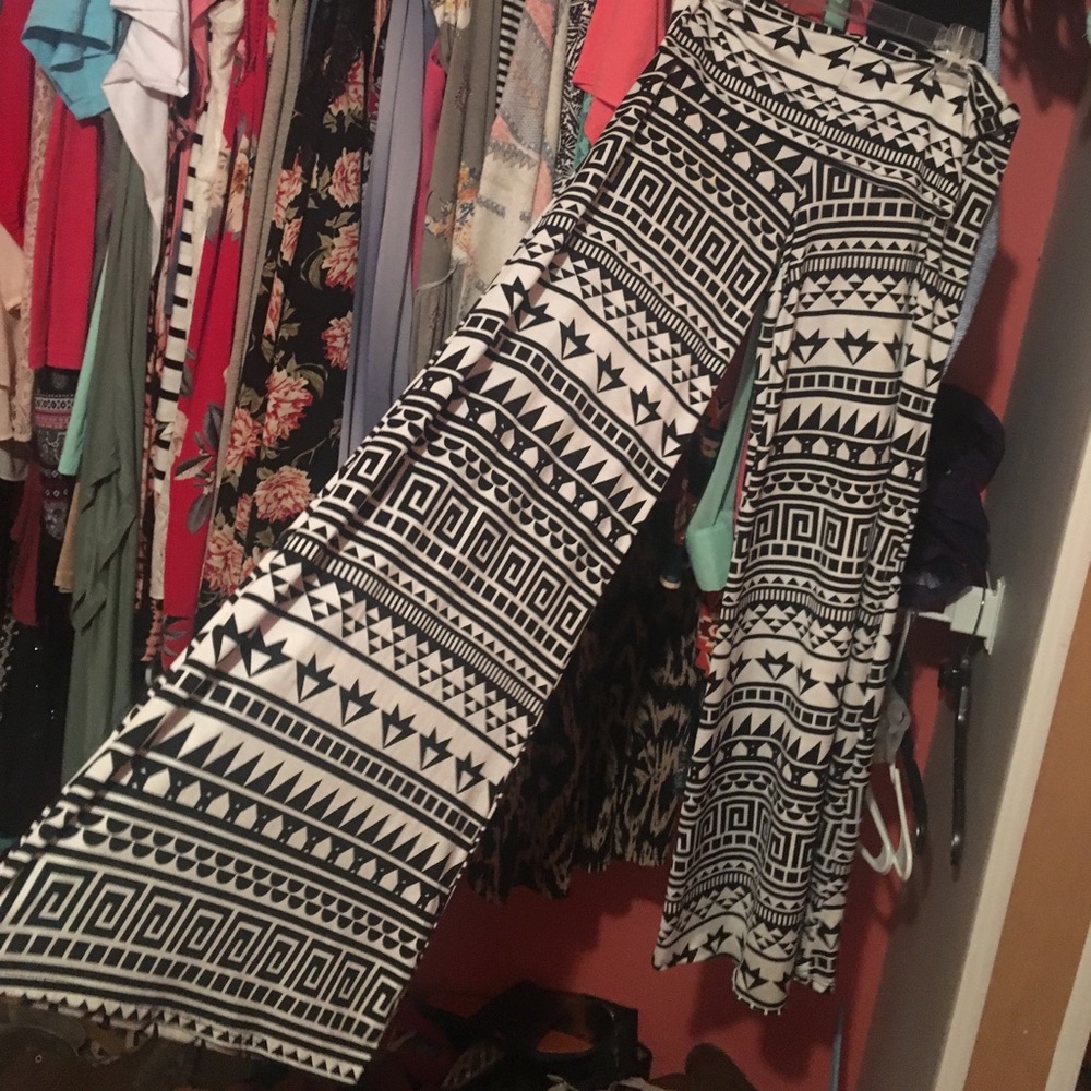 aztec printed comfy dress pants