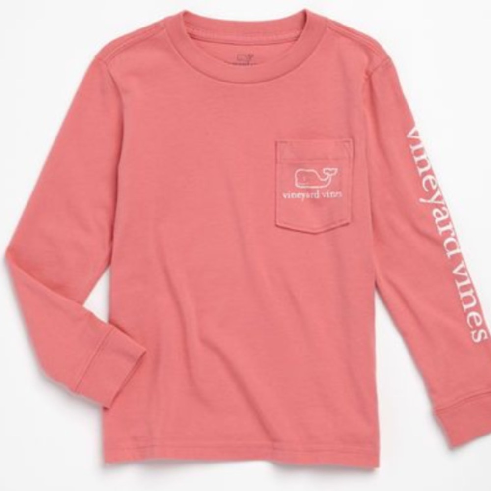Salmon vineyards vines long sleeve shirt