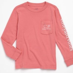 Salmon vineyards vines long sleeve shirt