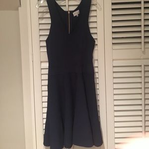 Milly navy fit and flare dress.