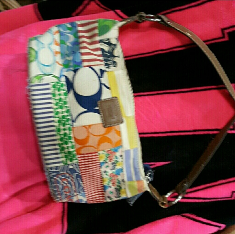 SMALLER COLORFUL COACH PATCHWORK BAG RELISTED!