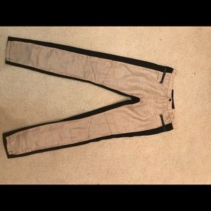 BLANK NYC Two-toned Black and Tan Pants