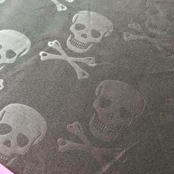 Betsey Johnson Bedding Betsey Johnson Black Embossed Skull King