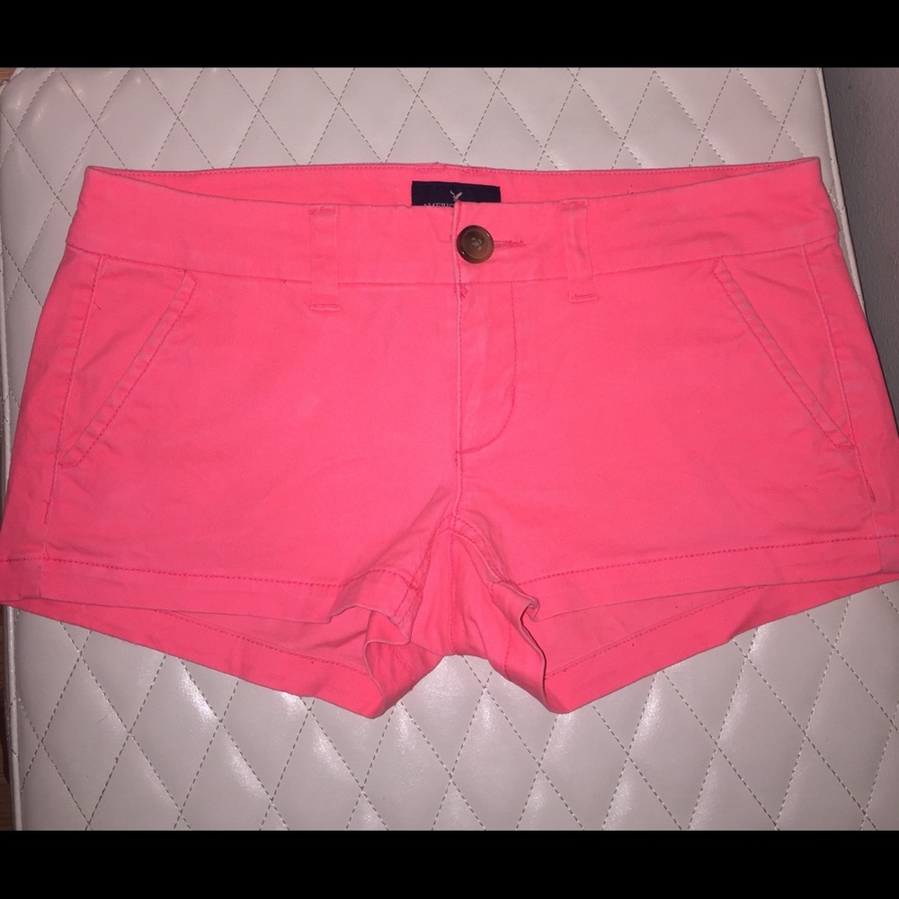 Coral American Eagle Shorts