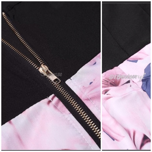 Sz L- XL Sexy Backless Floral Romper - Picture 2 of 4