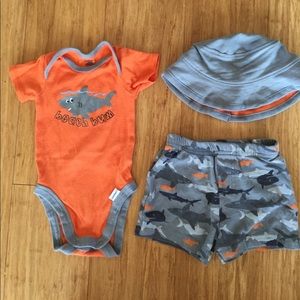 3 pc set - reversible hat