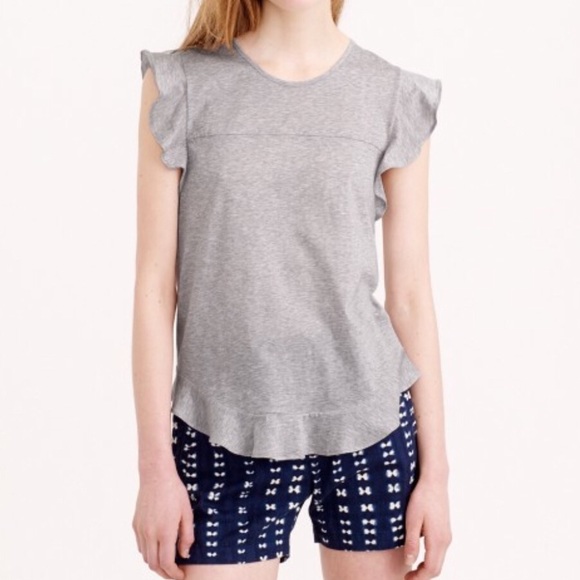 J. Crew Tops - J. Crew Flounce Tank Top in Heather