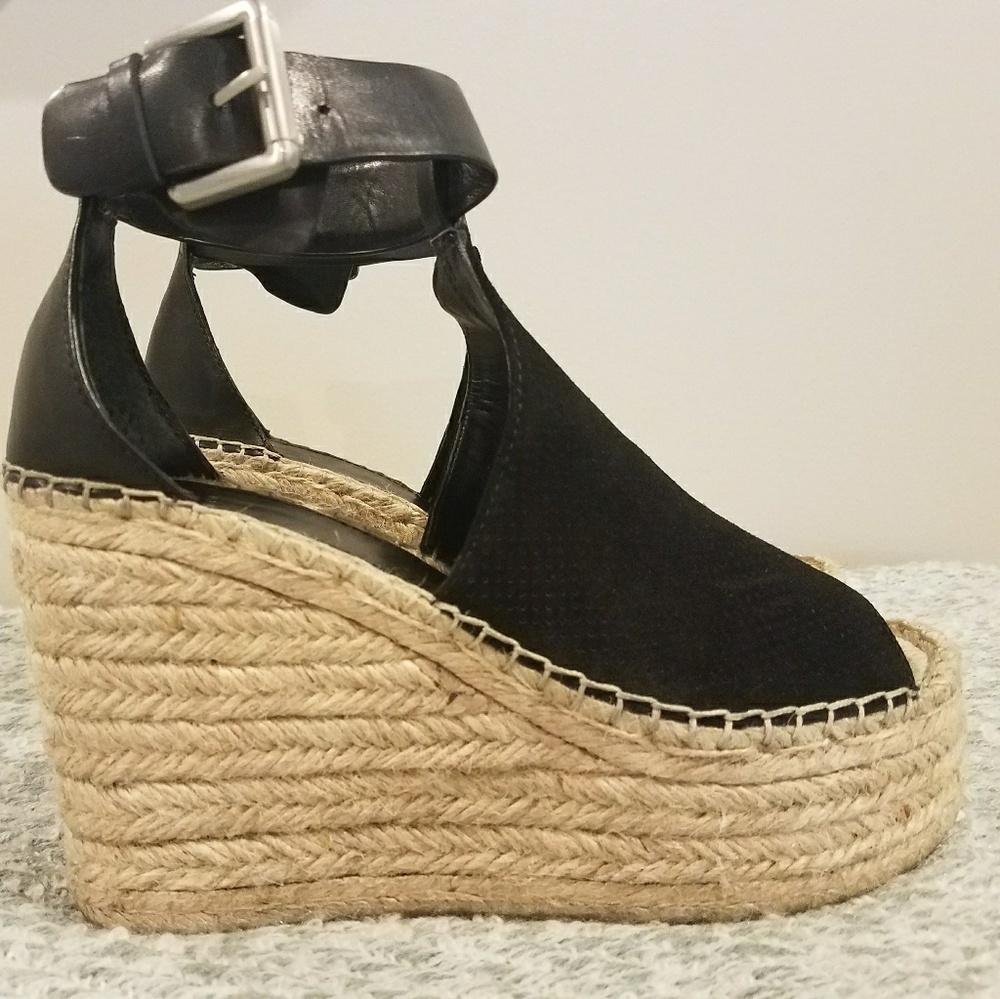 Marc Fisher Annie perforated espadrilles