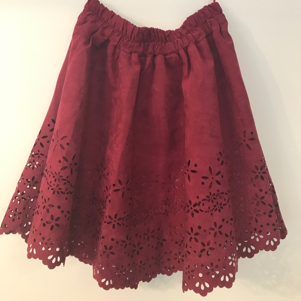 LF Burgundy Skirt