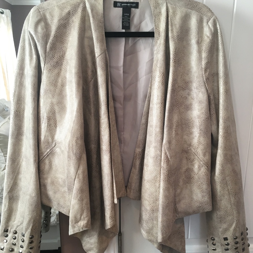 INC Draped Jacket Size Large