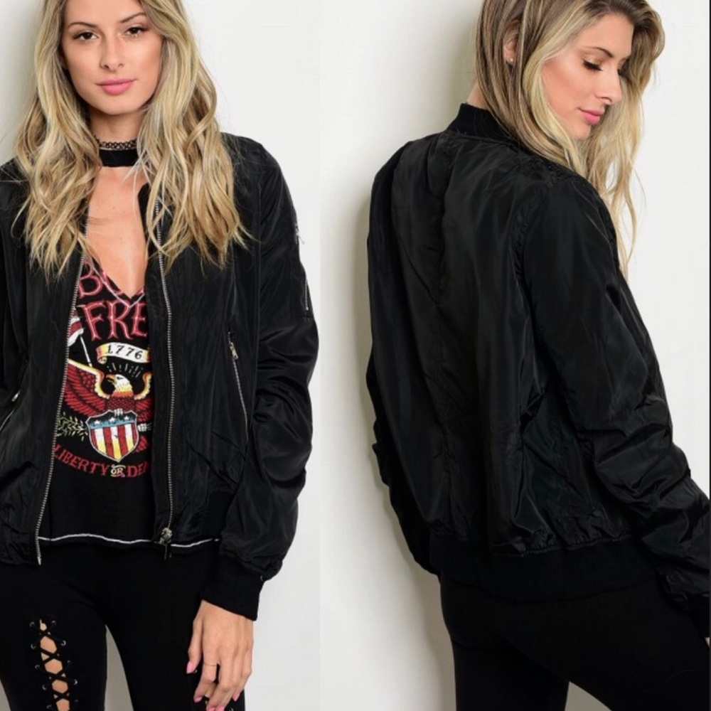 Donated - Black, zip up jacket