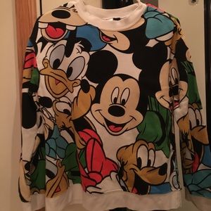 White sweatshirt. Worn once.