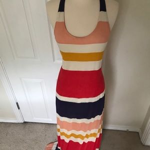 Splendid Colorblock Maxi Dress, Size Small