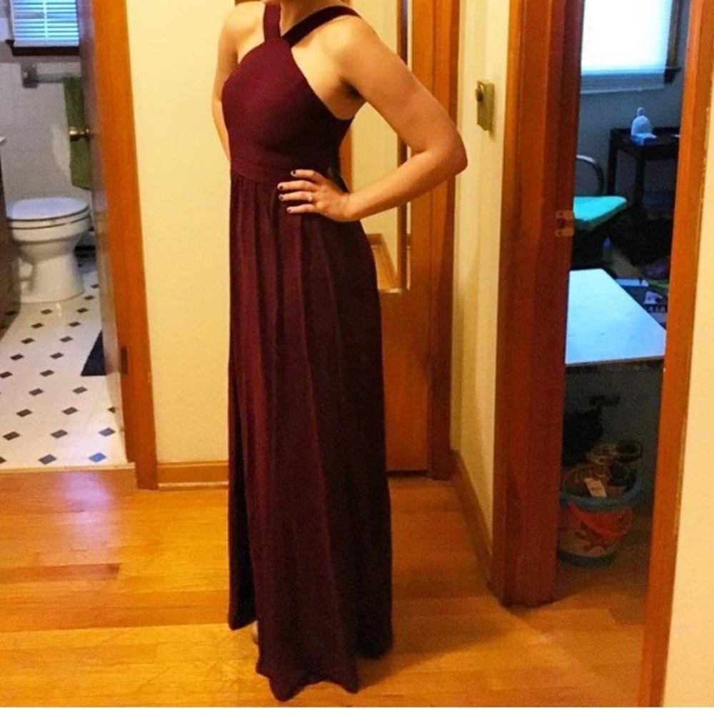 Burgundy Bridesmaid Dress