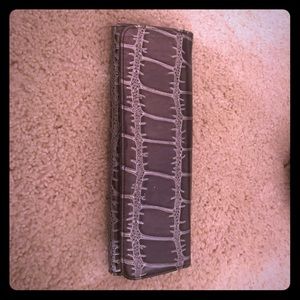 Silver and black wallet