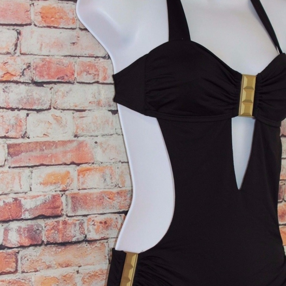 Vitamin A Swimwear Black One Piece Back-out - Picture 2 of 6