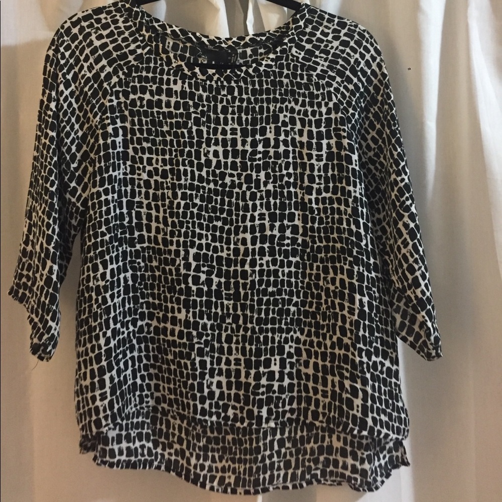 Noir work blouse, gently loved!
