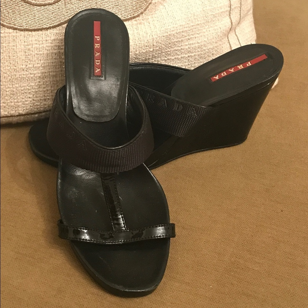 Size 7 1/2 Prada sandals..