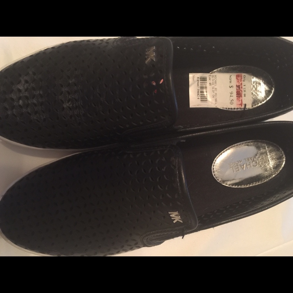 Michael Kors perforated slip on casual shoe