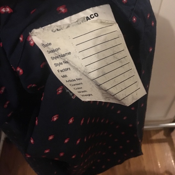 Club Monoco Blue men's Button Down Shirt m - Picture 5 of 6