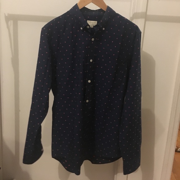 Club Monoco Blue men's Button Down Shirt m - Picture 2 of 6