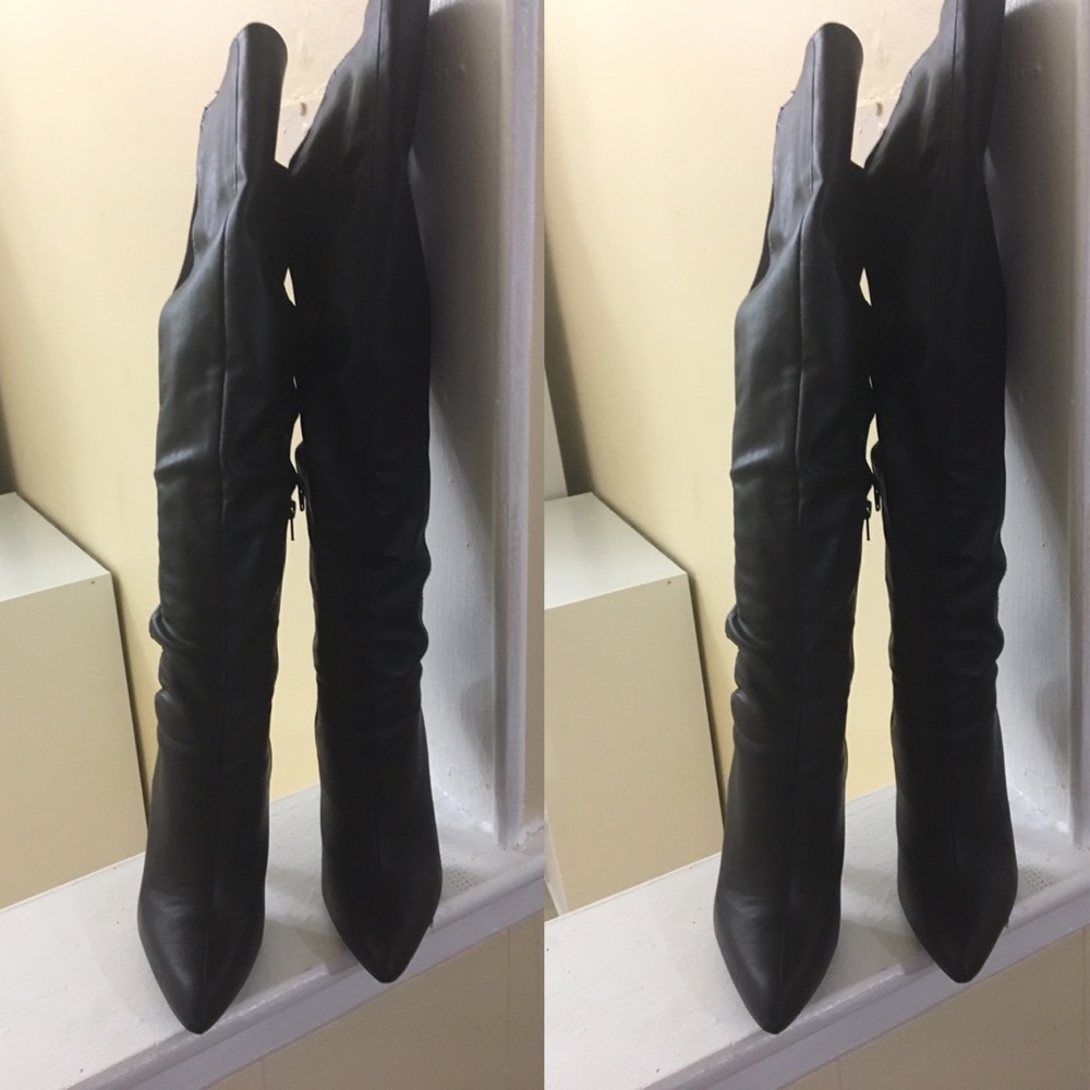 High heels over the knee boots