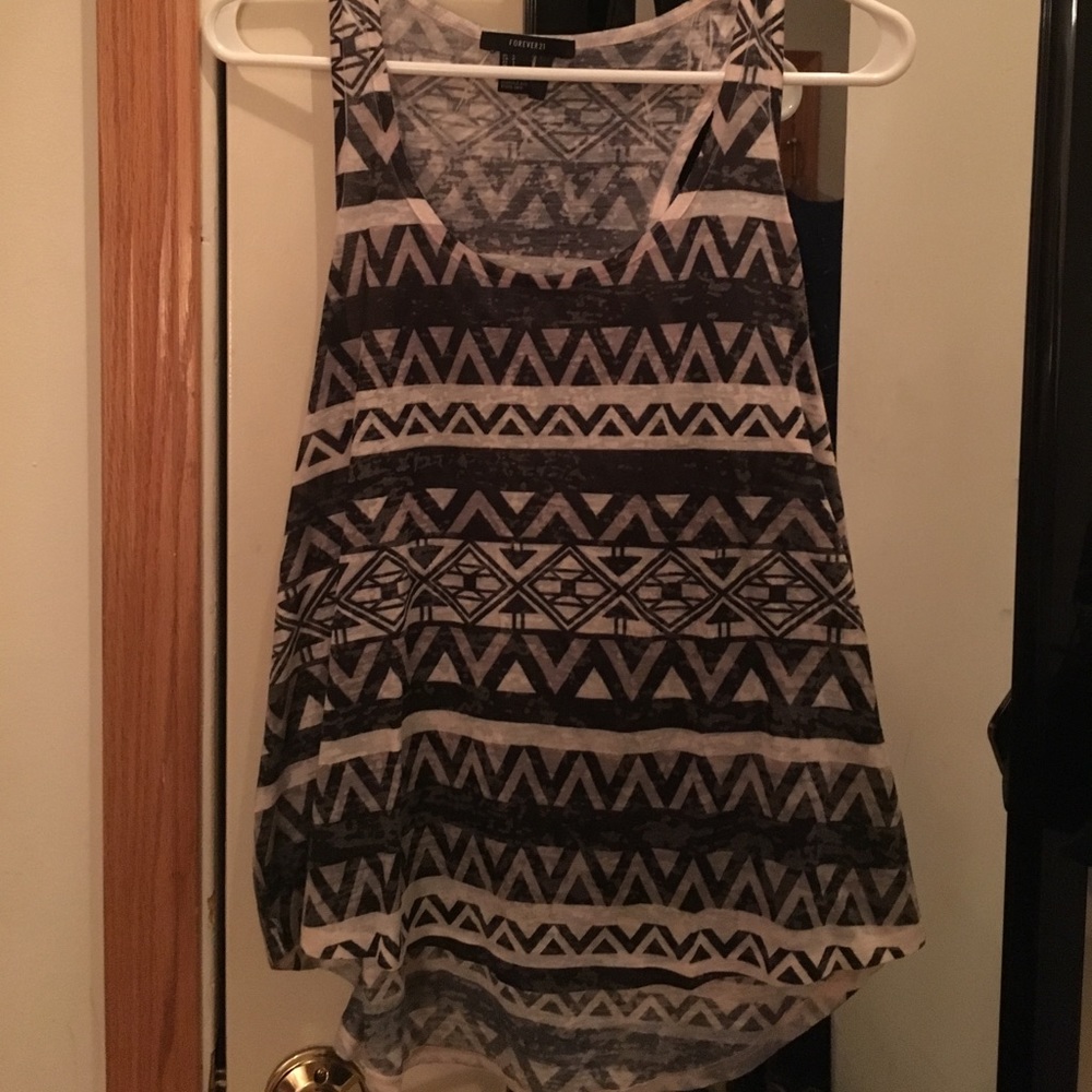 Black and White Aztec tank top.